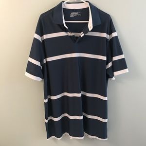 Nikegolf tour performance blue/ white shirt